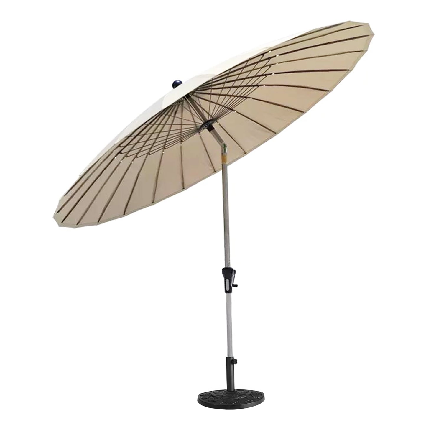 Costway 20'' Outdoor Patio Half Round Umbrella Base Stand Resin Deck Table Sun Shade