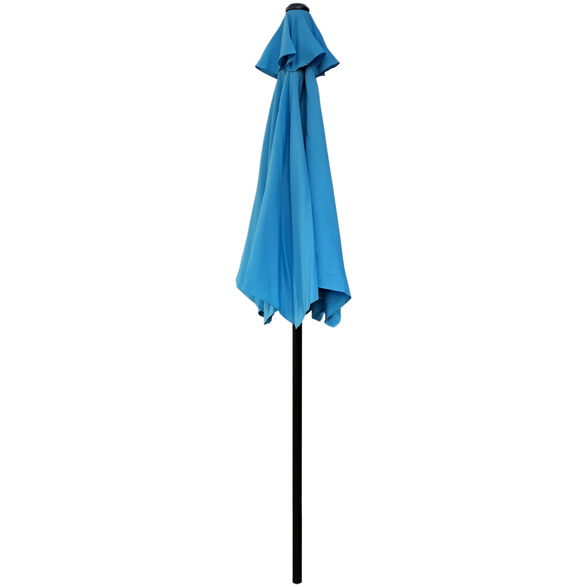 Abble 7.5ft Outdoor Patio Umbrella with Crank – 6-Rib Market Umbrella for Garden, Deck, Backyard, or Pool