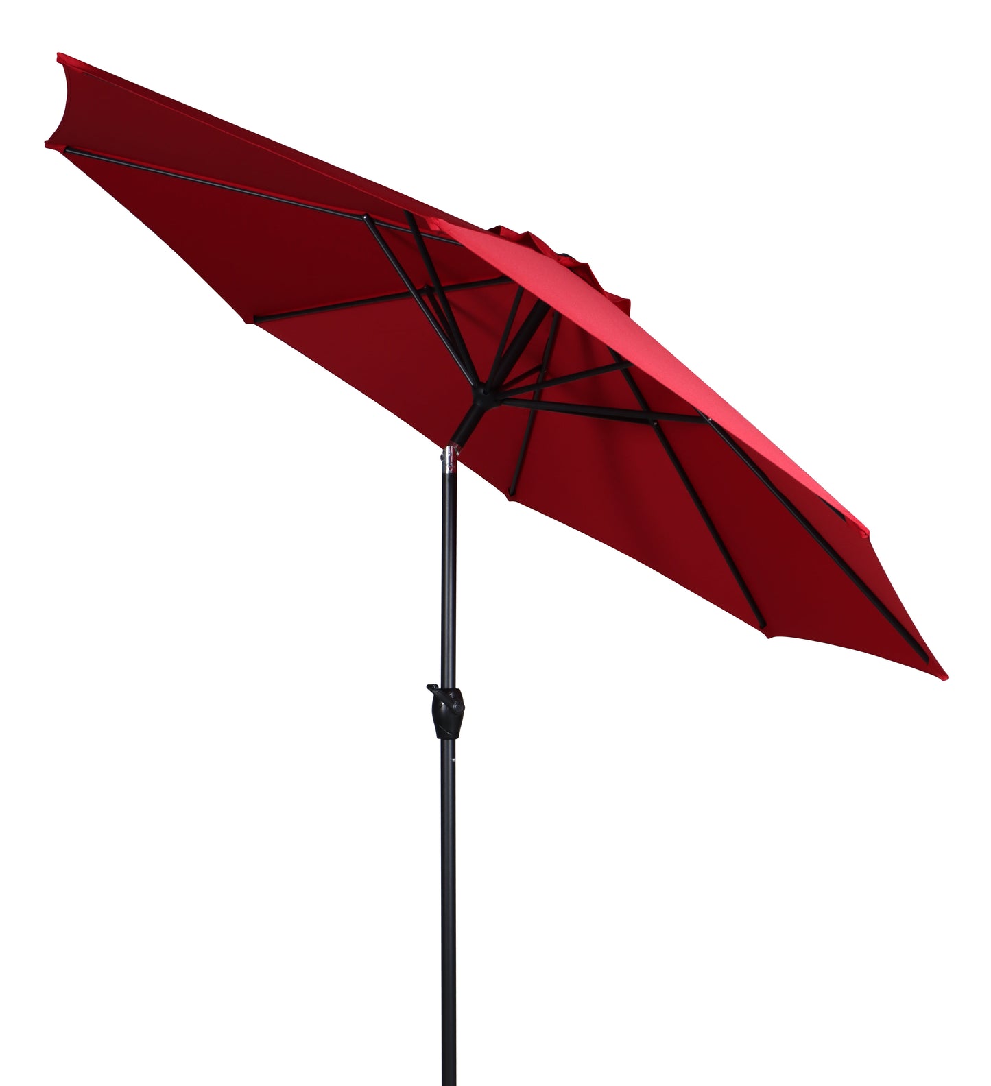 (2 pack) Mainstays 9' Red Crank Lift and 3 Position Tilt Patio Umbrella