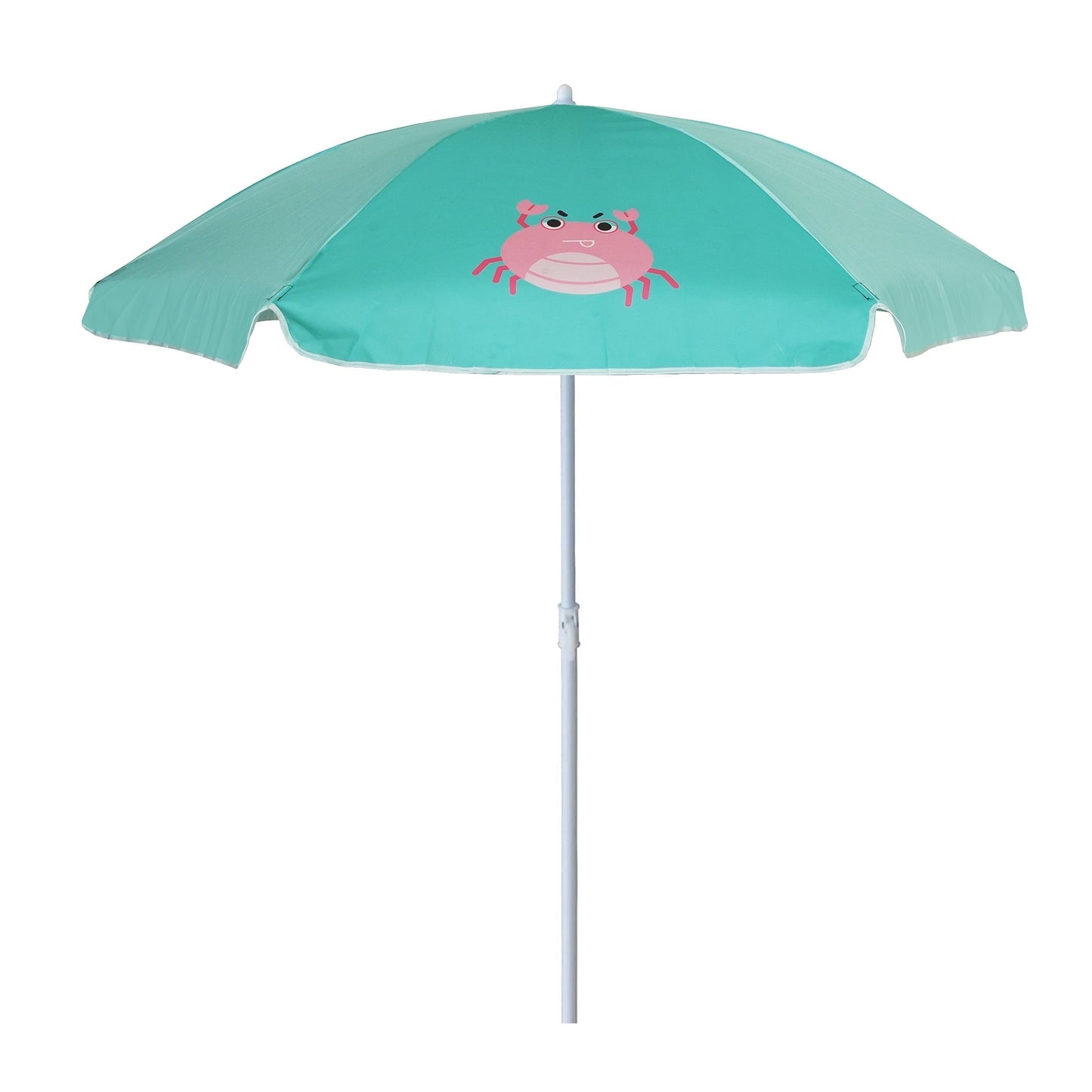 AMMSUN 5ft Seaside Kids Umbrella UPF50+ for Children Sand Water Table Outdoor Play,Boat/Green