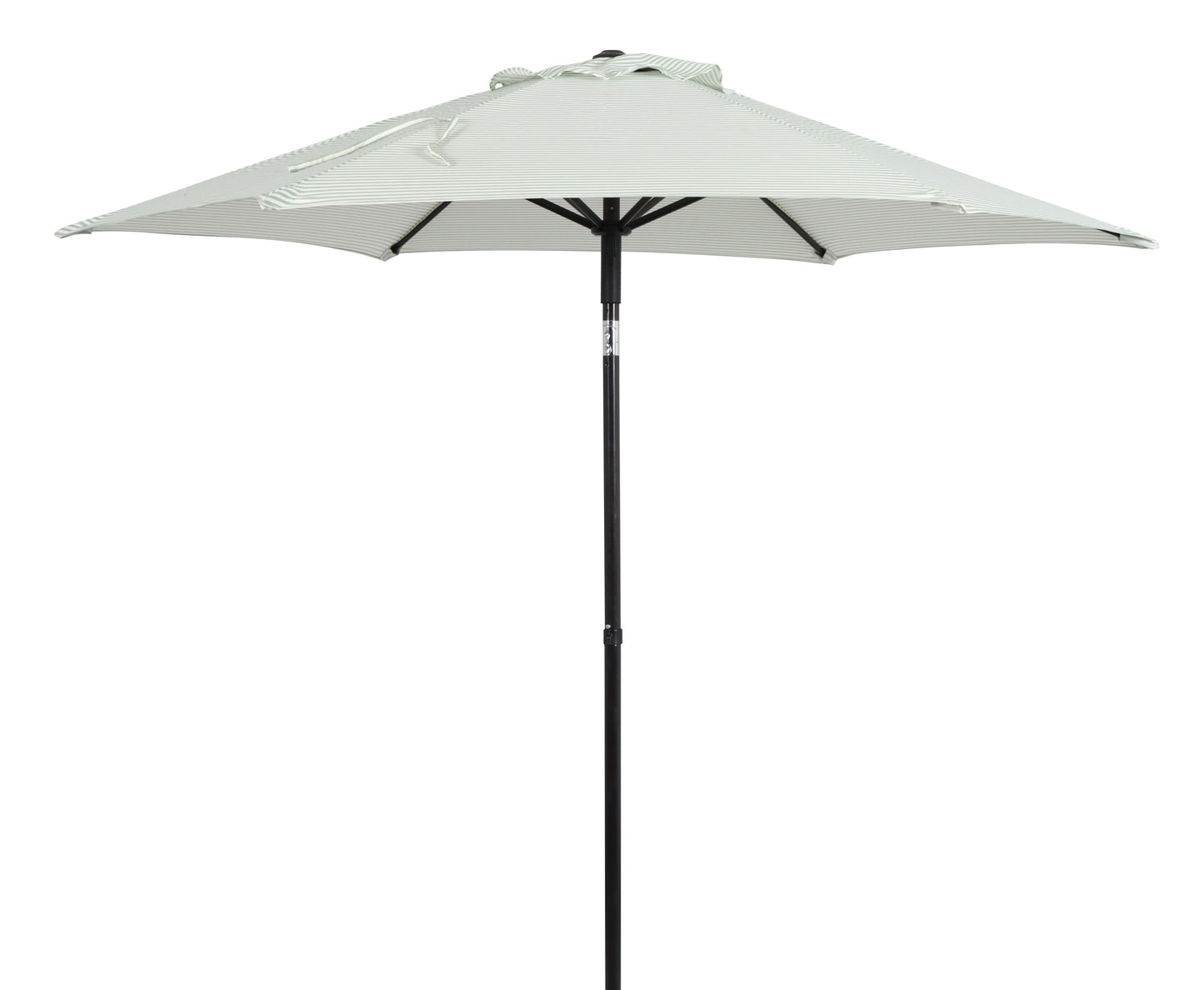 Better Homes & Gardens 7.5' Green Ticking Stripe Push-Up and Tilt Patio Umbrella