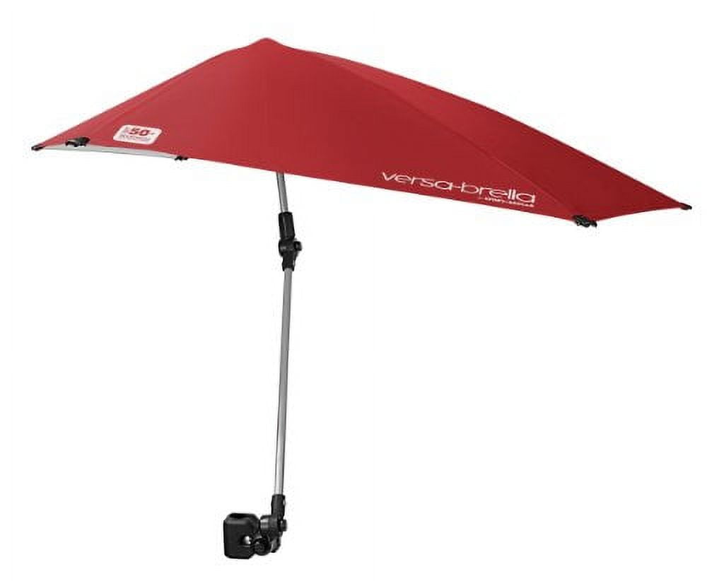 Sport-Brella Versa-Brella All Position Umbrella with Universal Clamp, Firebrick Red