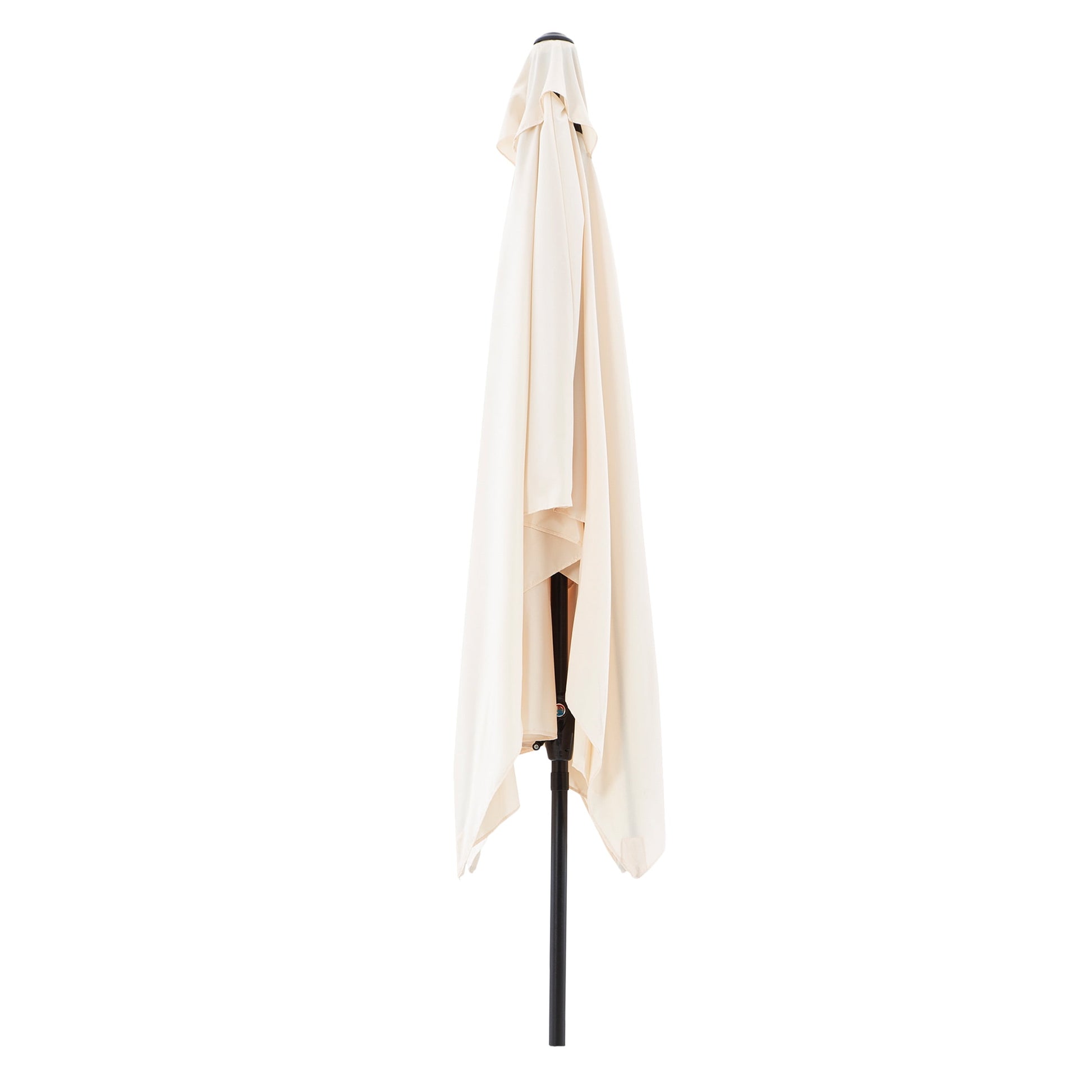 Pure Garden 10’ Rectangular Patio Umbrella with Push Button Tilt, Beige
