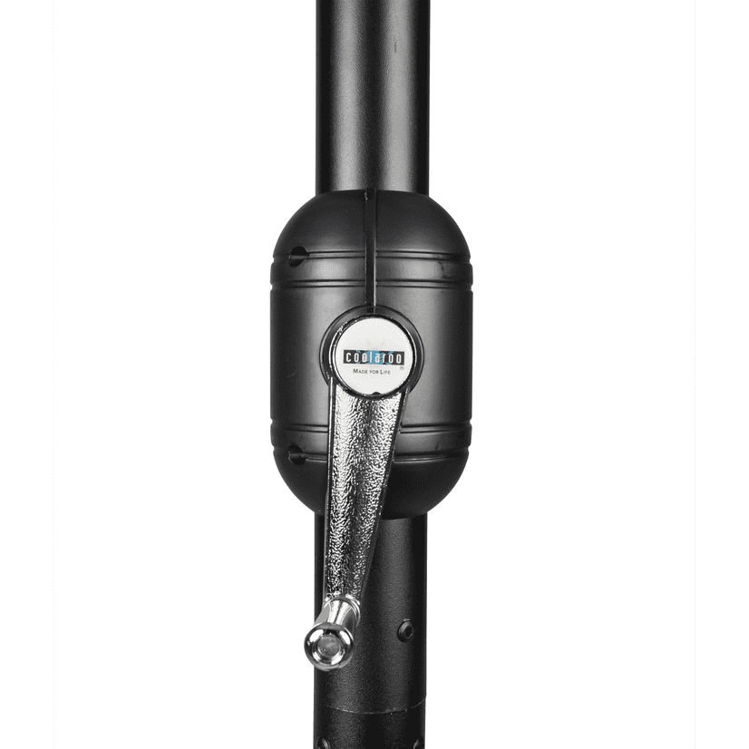 Coolaroo Round Market Patio Umbrella,90% UV, 11', Smoke