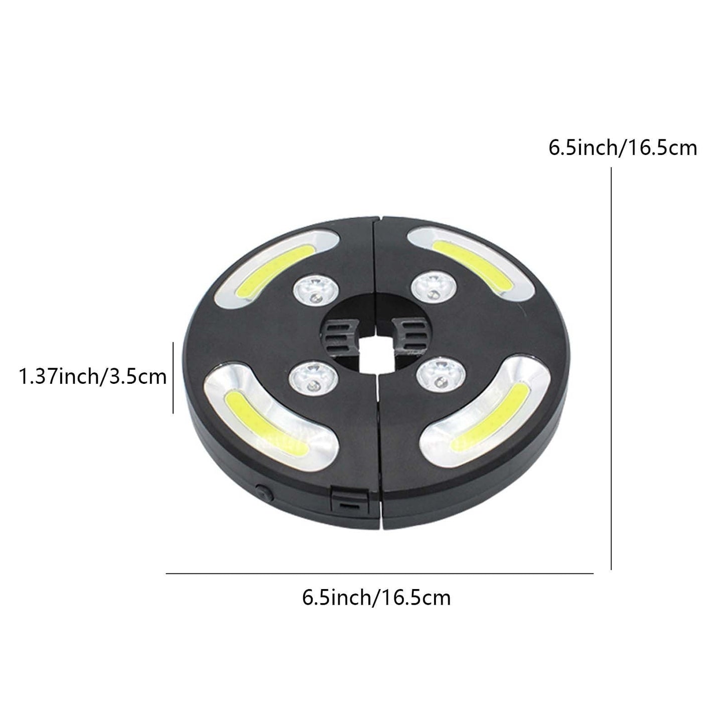 Viflosae Umbrella Outdoor Patio Solar LED Lights - Free Hanging COB+colorful LED Umbrella Light UV Protection Waterproof Patio Umbrella Lightning