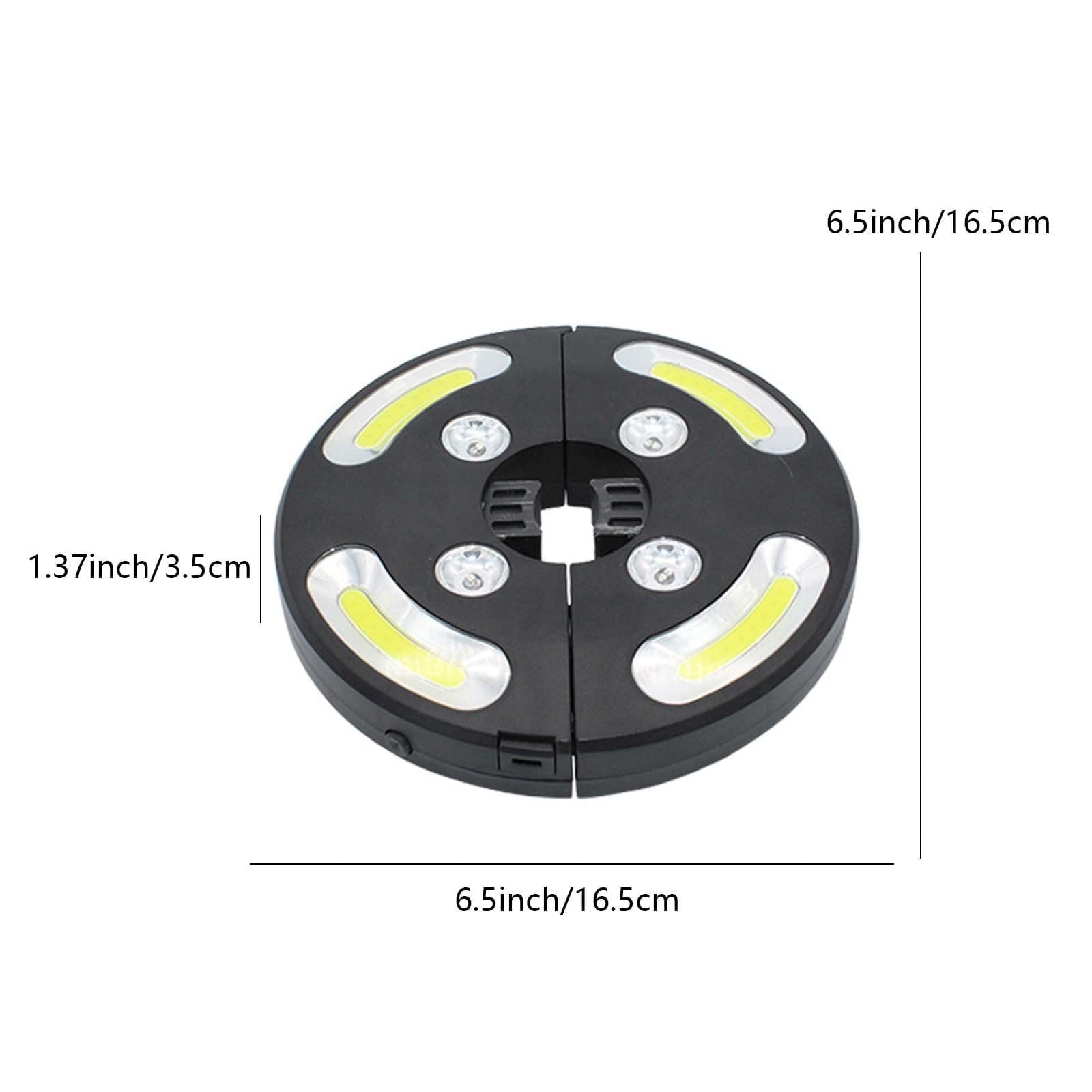 Viflosae Umbrella Outdoor Patio Solar LED Lights - Free Hanging COB+colorful LED Umbrella Light UV Protection Waterproof Patio Umbrella Lightning
