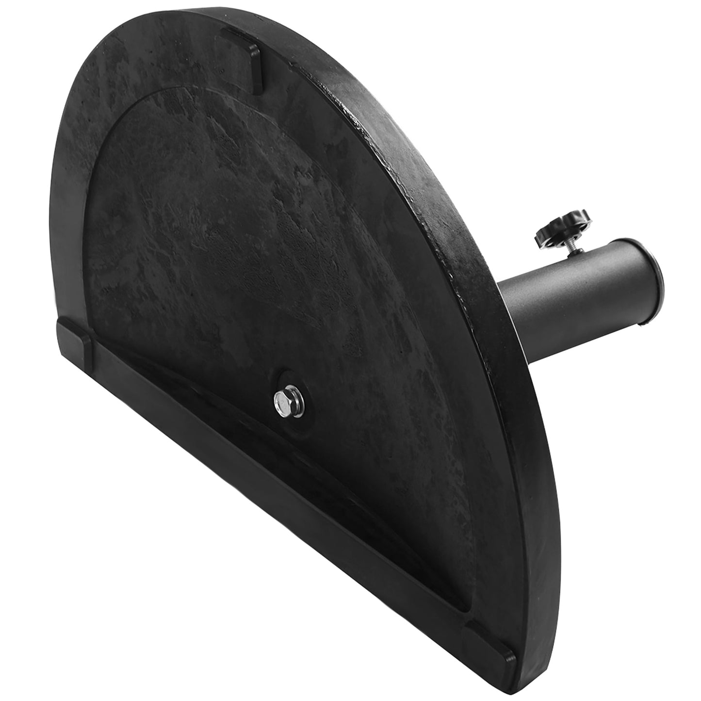 Costway 20'' Outdoor Patio Half Round Umbrella Base Stand Resin Deck Table Sun Shade