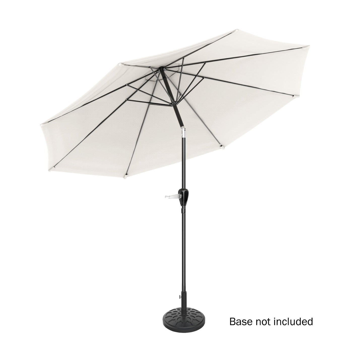 Pure Garden 10FT Patio Umbrella with Auto Tilt and Vented Canopy (Tan)