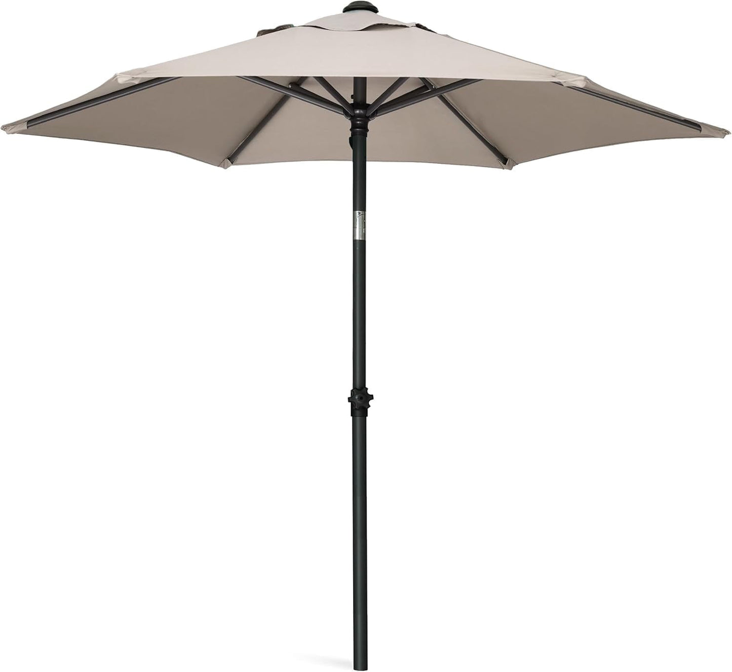 AMMSUN 6ft Blue Round Outdoor Small Table Pool Lawn Balcony Market Patio Umbrella, Push Up & Tilt