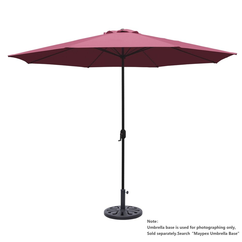 Abble 11' Red Octagon Market Patio Umbrellas, Weather-Resistant