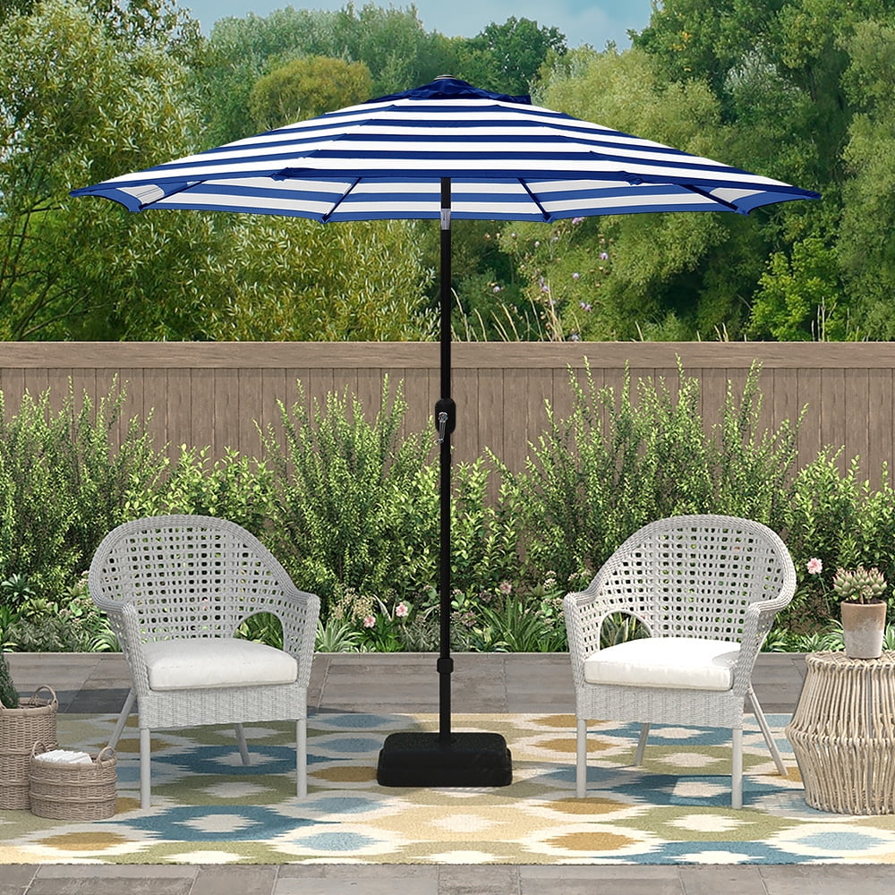 Abble 7.5ft Patio Umbrella with Crank Handle, Outdoor Market Umbrella with 6 Sturdy Umbrella Ribs Waterproof for Garden, Deck, Backyard, Pool, Tan
