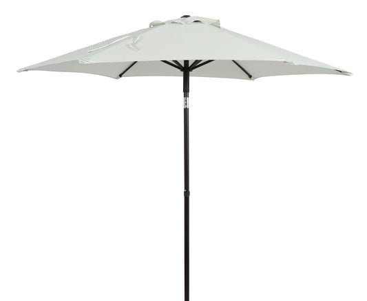Better Homes & Gardens 7.5' Green Ticking Stripe Push-Up and Tilt Patio Umbrella