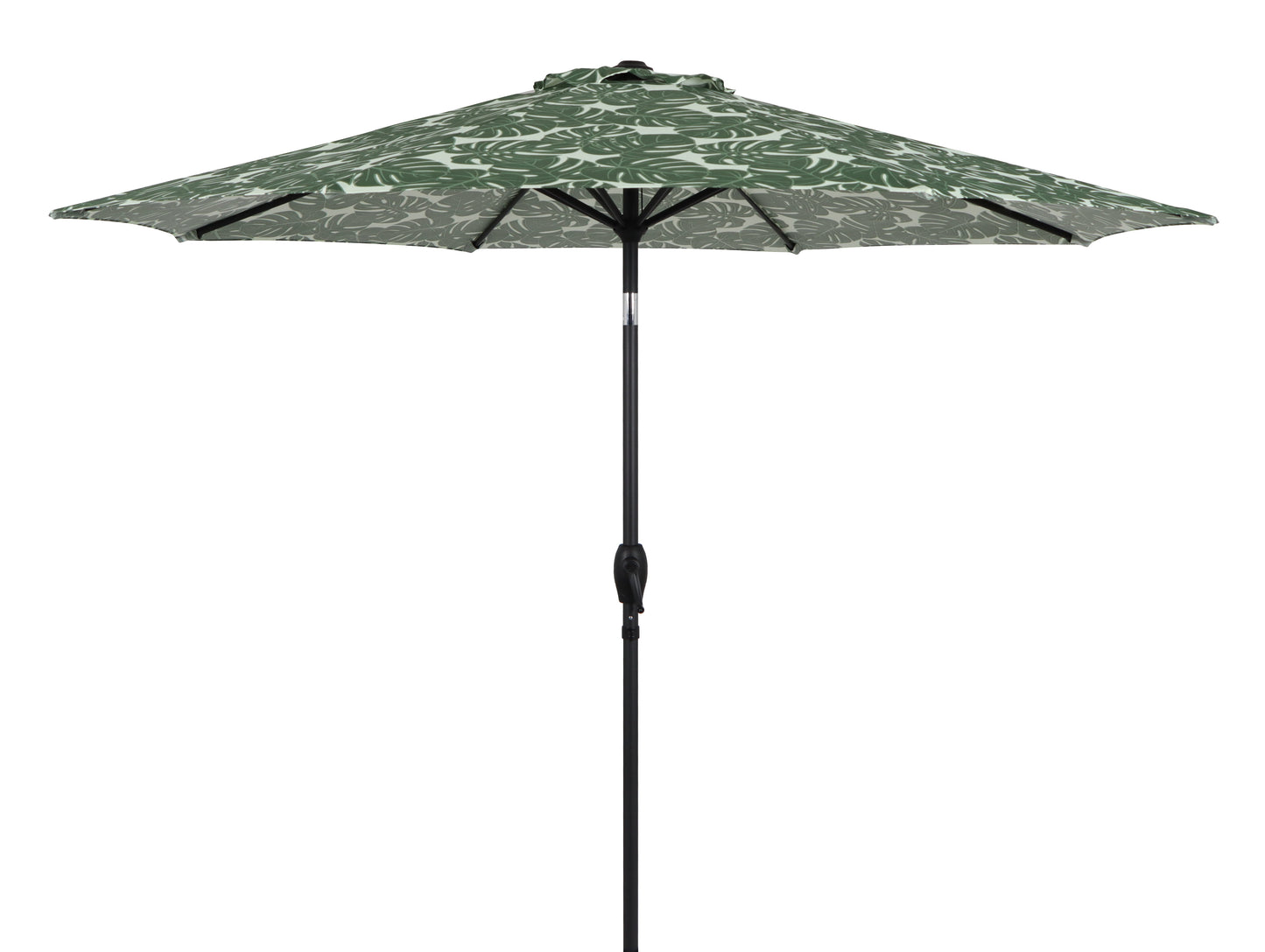 Mainstays 9' Monstera Palm Crank Lift and 3 Position Tilt Patio Umbrella