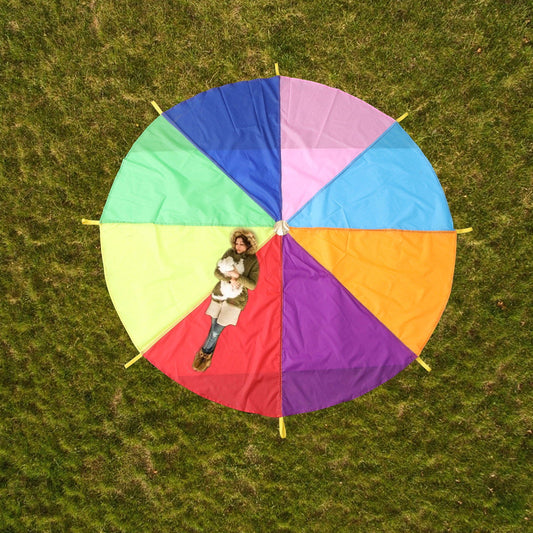 Masteelf Sturdy Rainbow Umbrella for Outdoor Use Waterproof Multi 12ft Diameter Great for Kids Play and