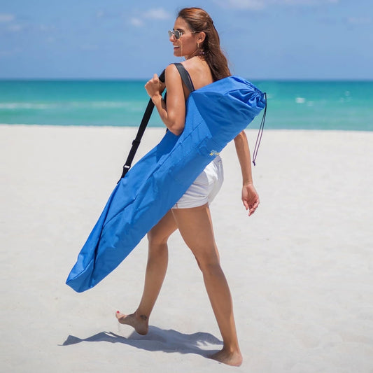 AMMSUN Commercial Grade Heavy Duty Beach Umbrella Carry Bag Universal for Outdoor Beach & Patio,Blue