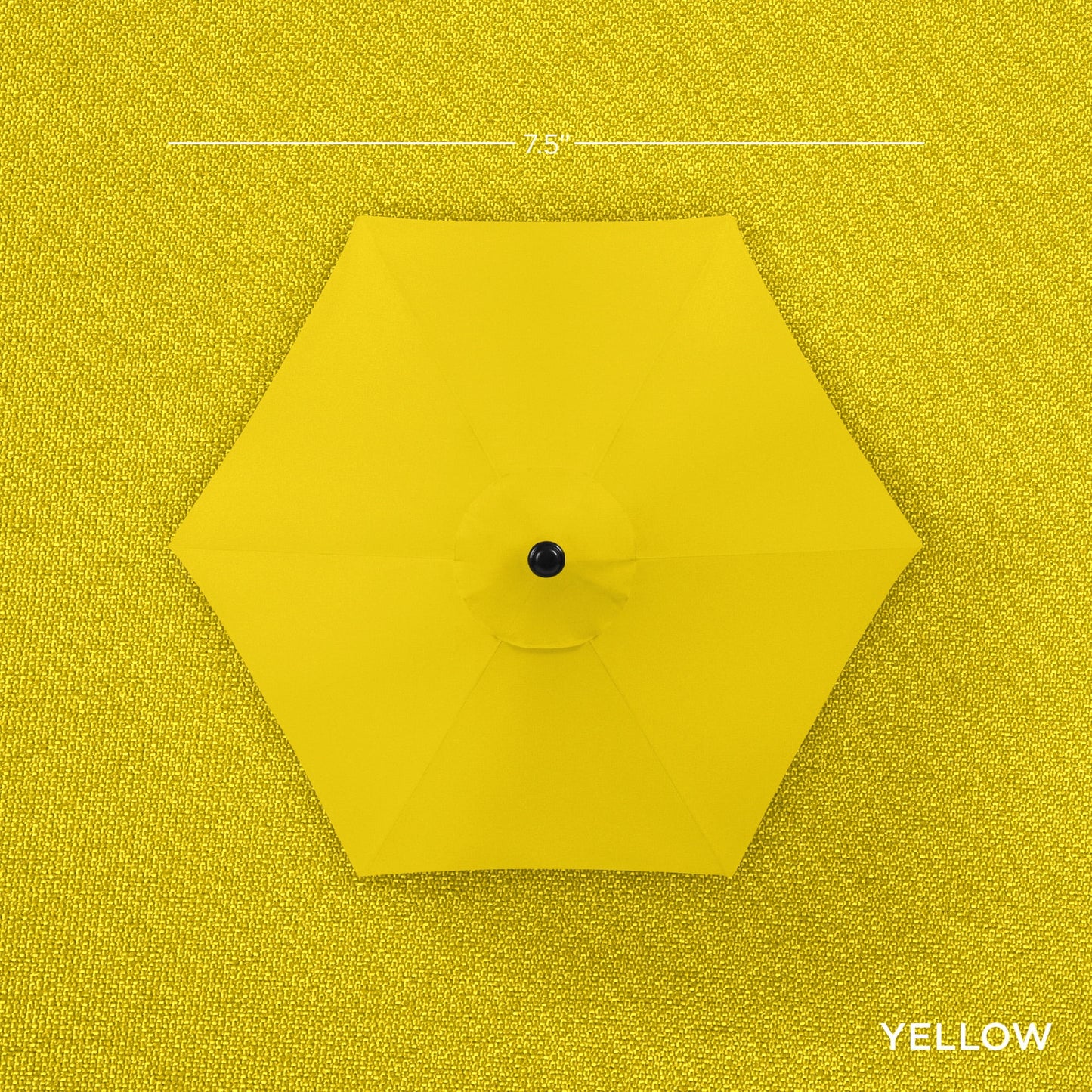 Best Choice Products 7.5ft Heavy-Duty Outdoor Market Patio Umbrella w/ Push Button Tilt, Easy Crank - Yellow