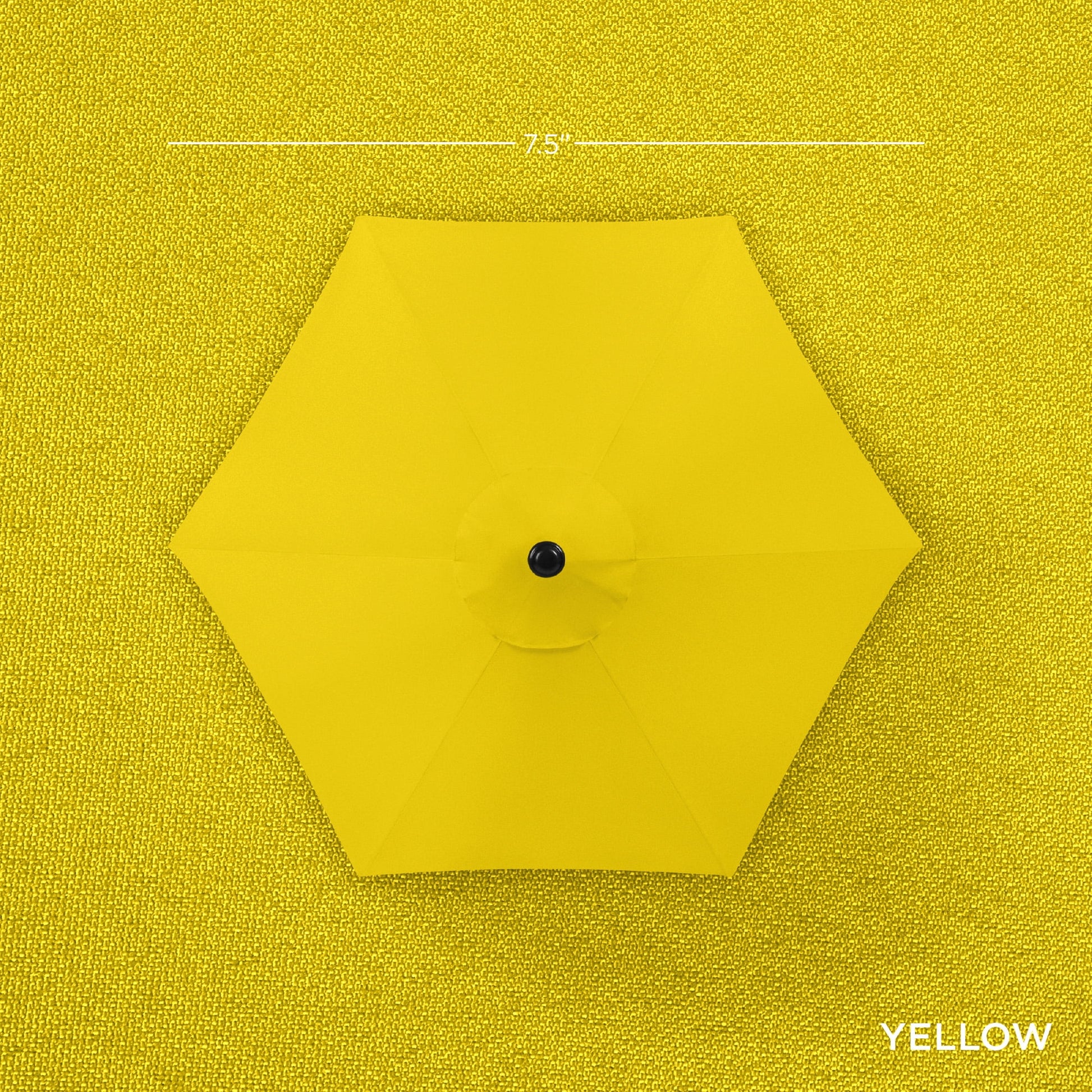 Best Choice Products 7.5ft Heavy-Duty Outdoor Market Patio Umbrella w/ Push Button Tilt, Easy Crank - Yellow