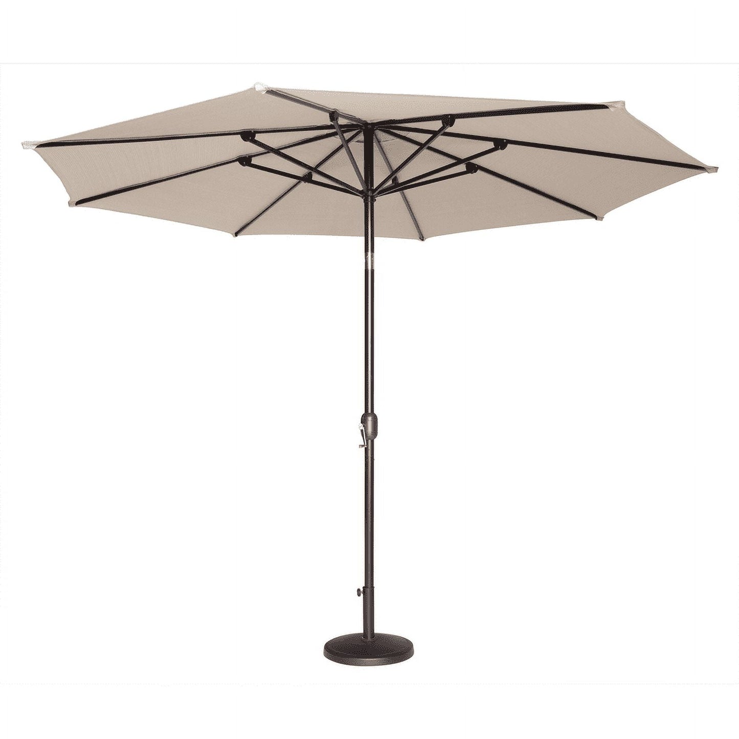 Coolaroo Round Market Patio Umbrella,90% UV, 11', Smoke