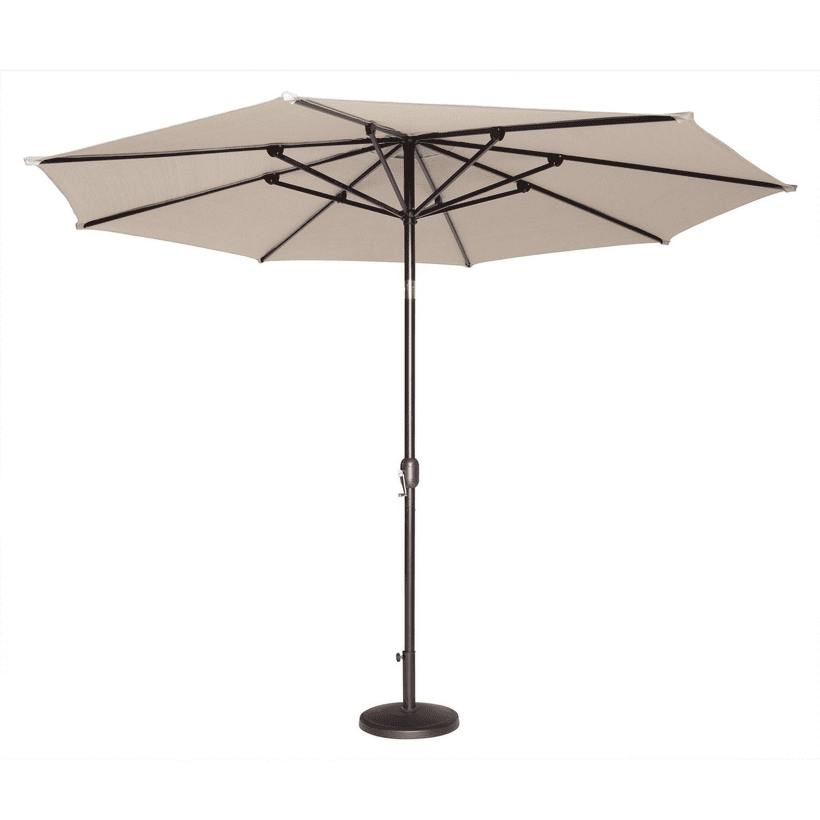 Coolaroo Round Market Patio Umbrella,90% UV, 11', Smoke