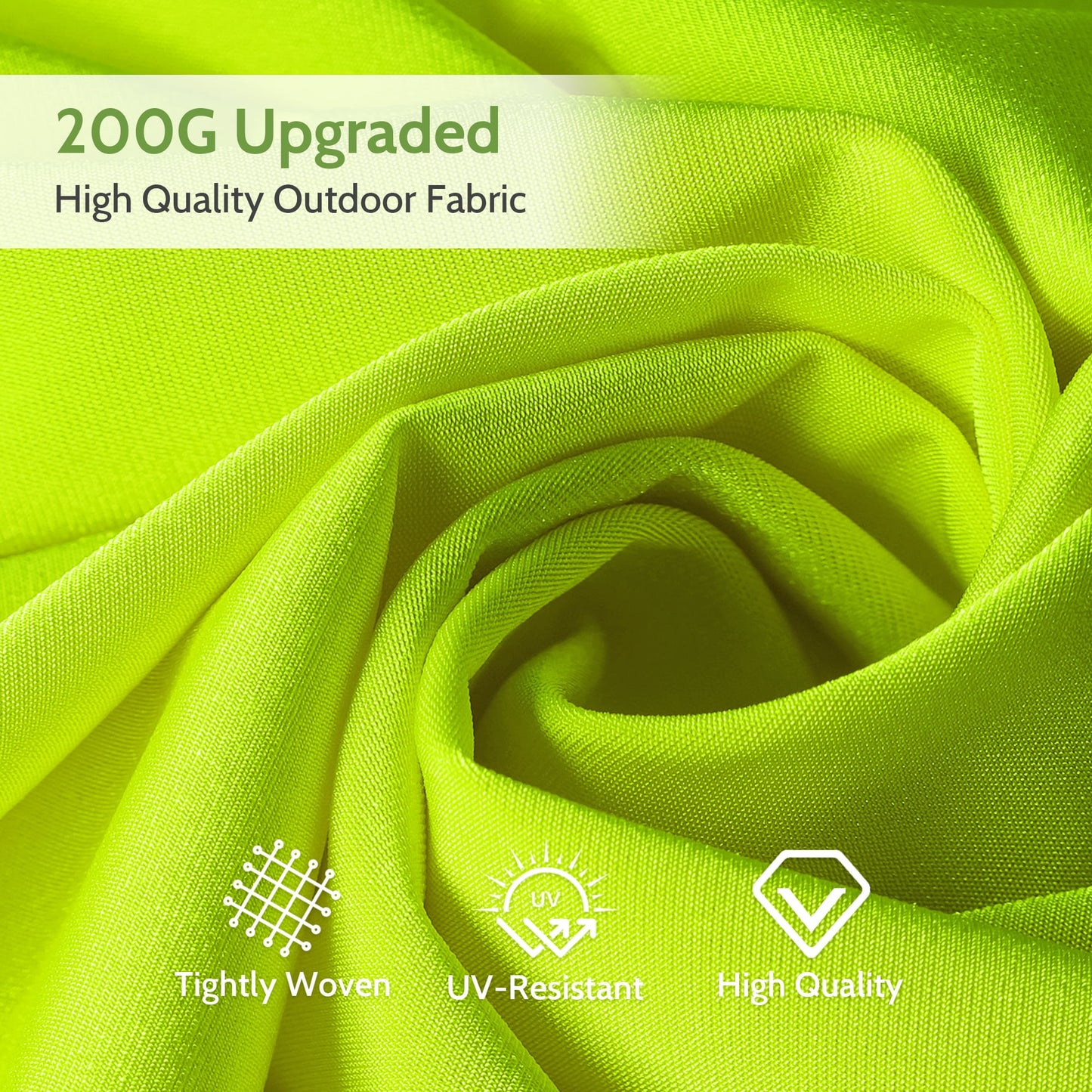 Scafild | 10ft Outdoor Patio Umbrellas with Solar Lights, 3 Tier Vented Large Market Table Umbrella with 8 Sturdy Ribs & 1.5" Pole UV Protection for Garden Deck Backyard Pool - Apply Green