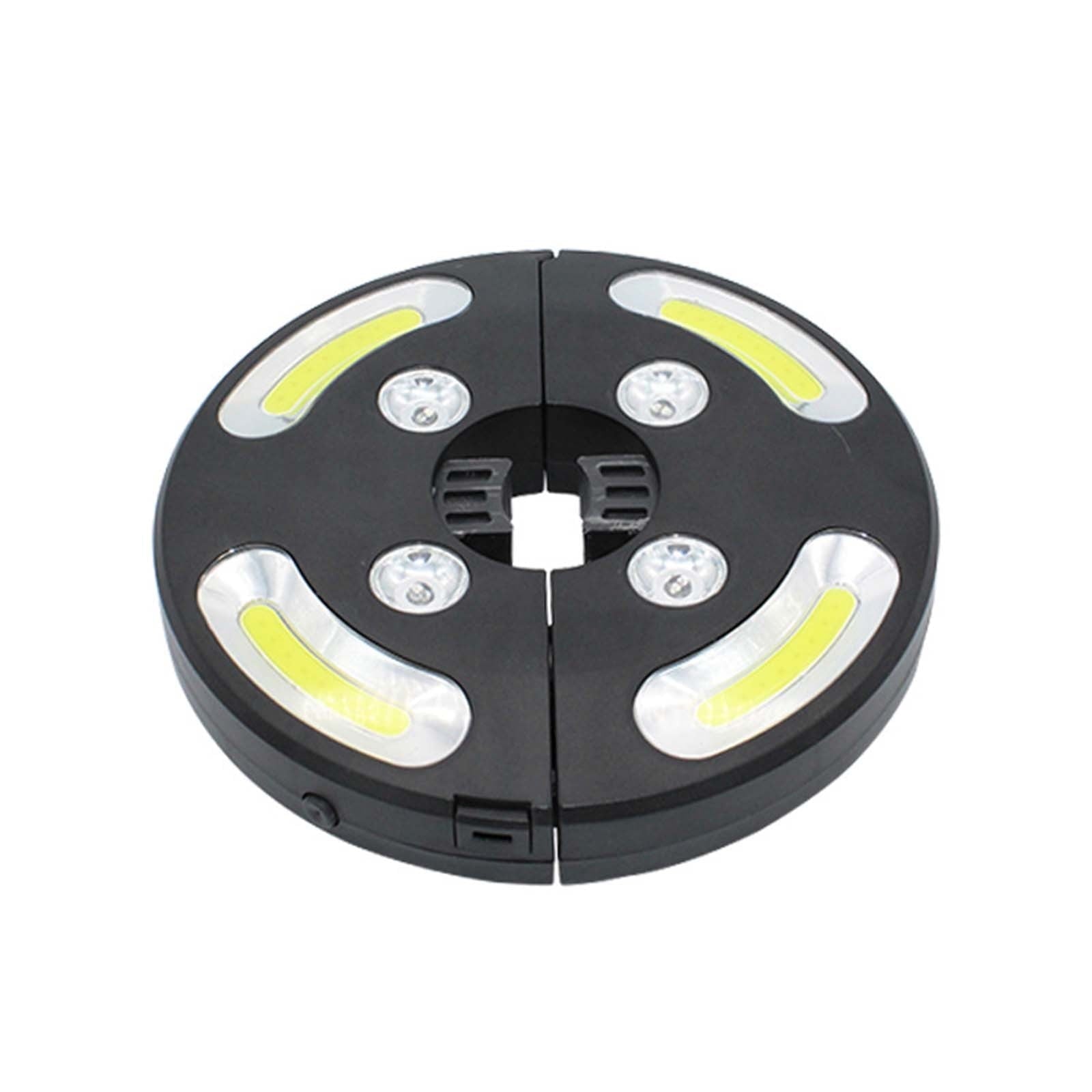Viflosae Umbrella Outdoor Patio Solar LED Lights - Free Hanging COB+colorful LED Umbrella Light UV Protection Waterproof Patio Umbrella Lightning