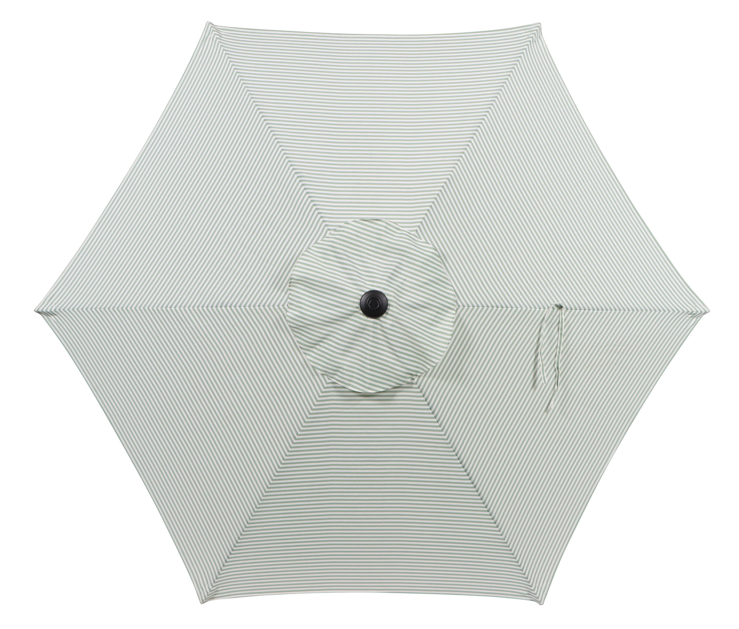 Better Homes & Gardens 7.5' Green Ticking Stripe Push-Up and Tilt Patio Umbrella