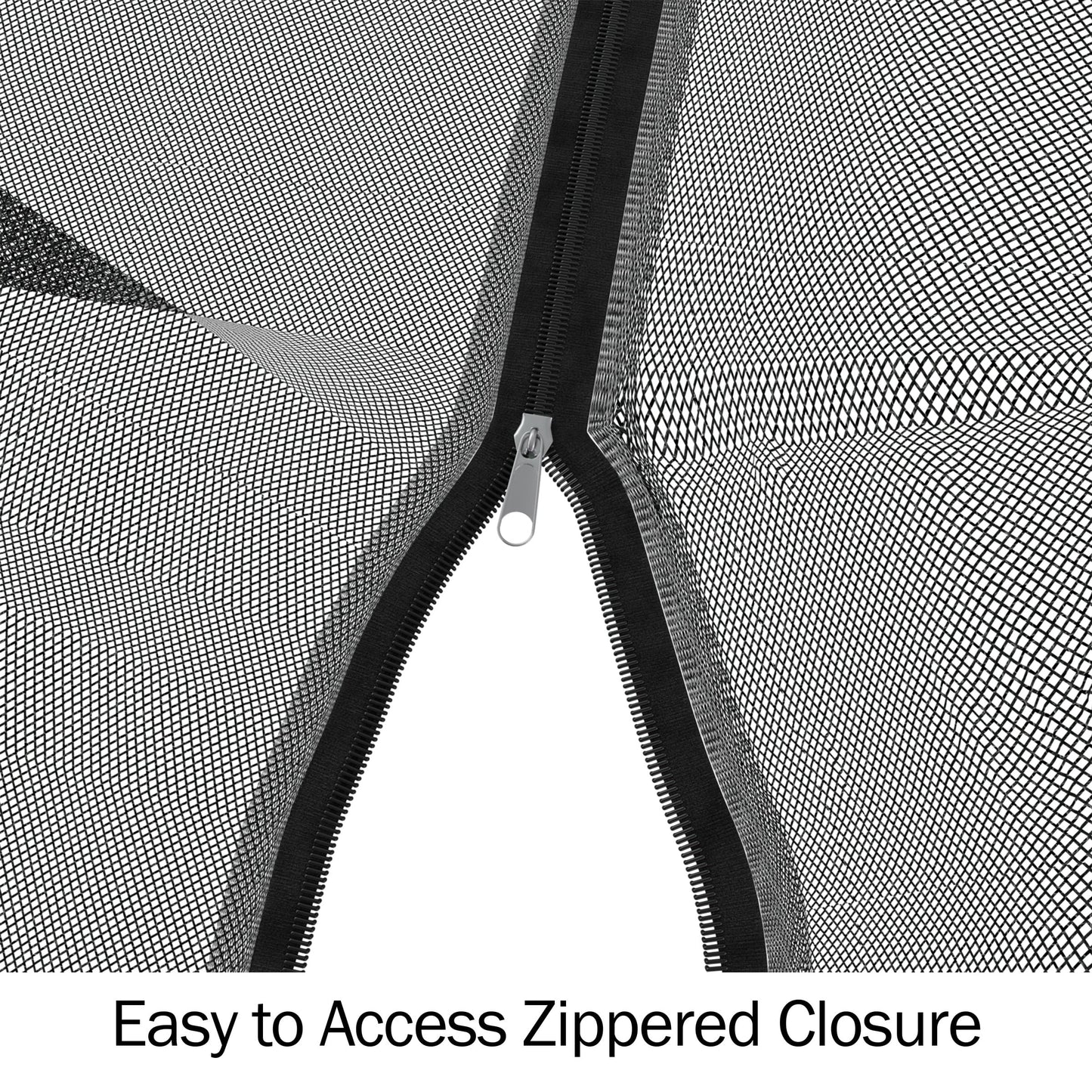 Pure Garden Mosquito Net for 7.5ft Patio Umbrella – Outdoor Mesh Screen with Zipper & Weighted Bottom