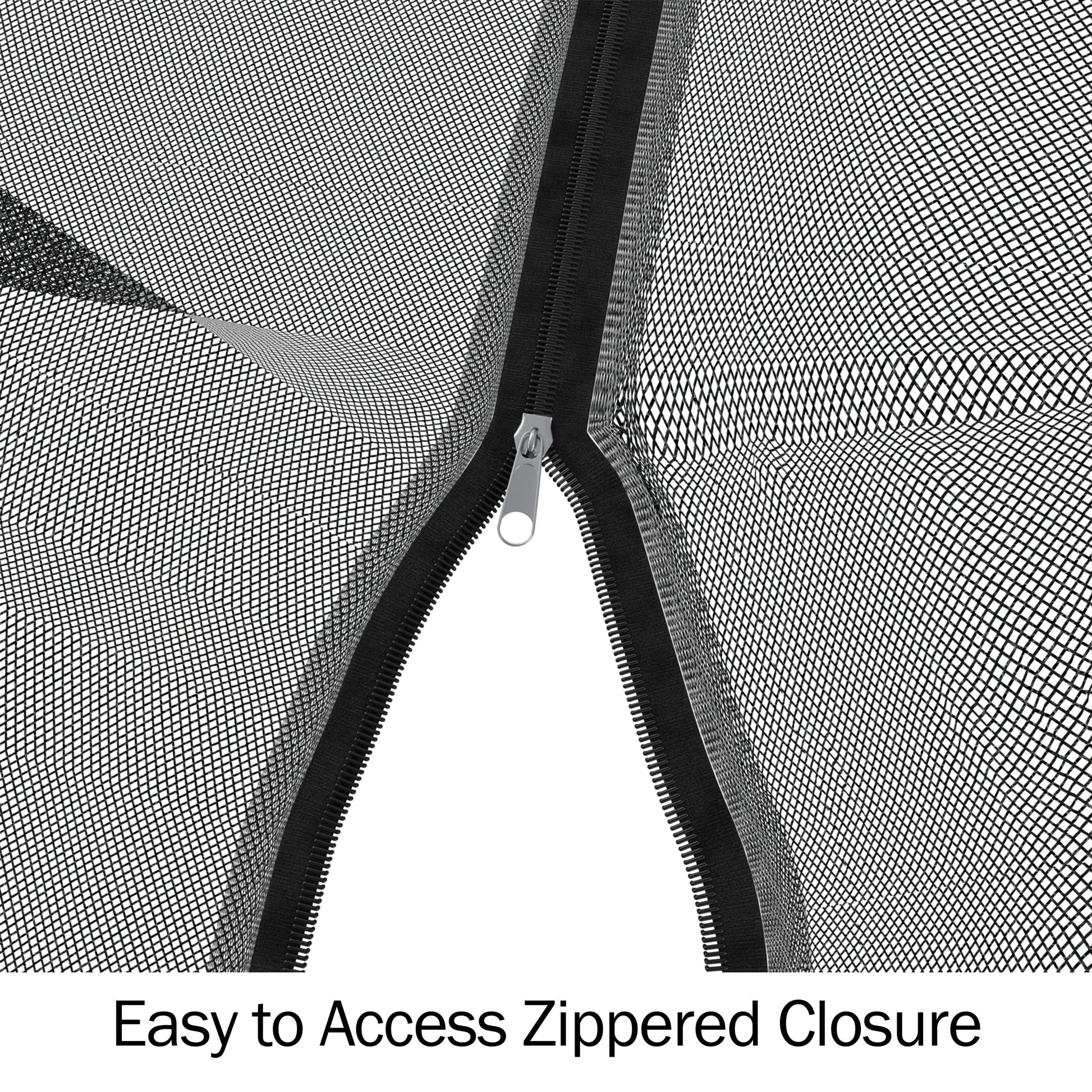 Pure Garden Mosquito Net for 7.5ft Patio Umbrella – Outdoor Mesh Screen with Zipper & Weighted Bottom