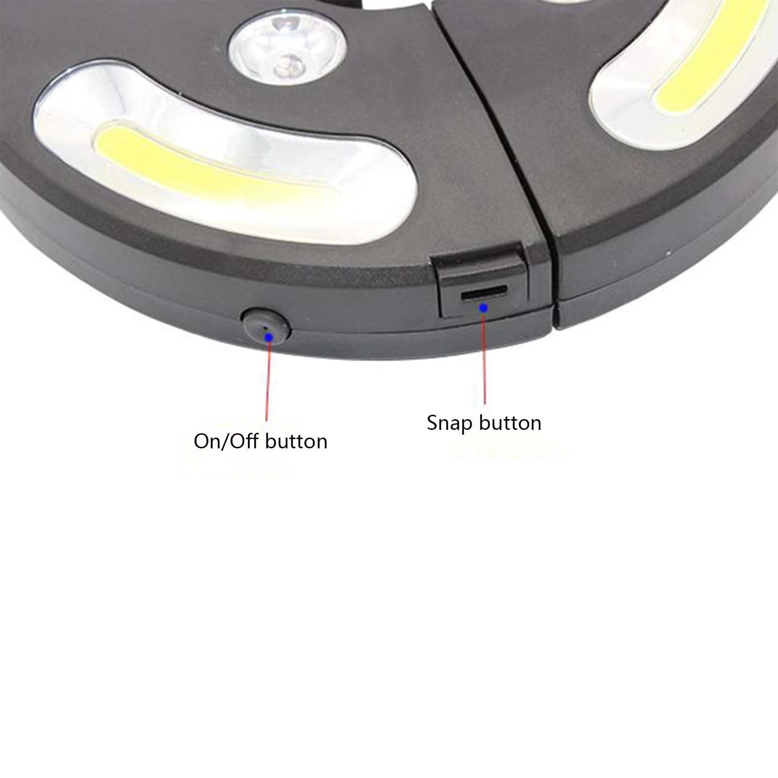 Viflosae Umbrella Outdoor Patio Solar LED Lights - Free Hanging COB+colorful LED Umbrella Light UV Protection Waterproof Patio Umbrella Lightning